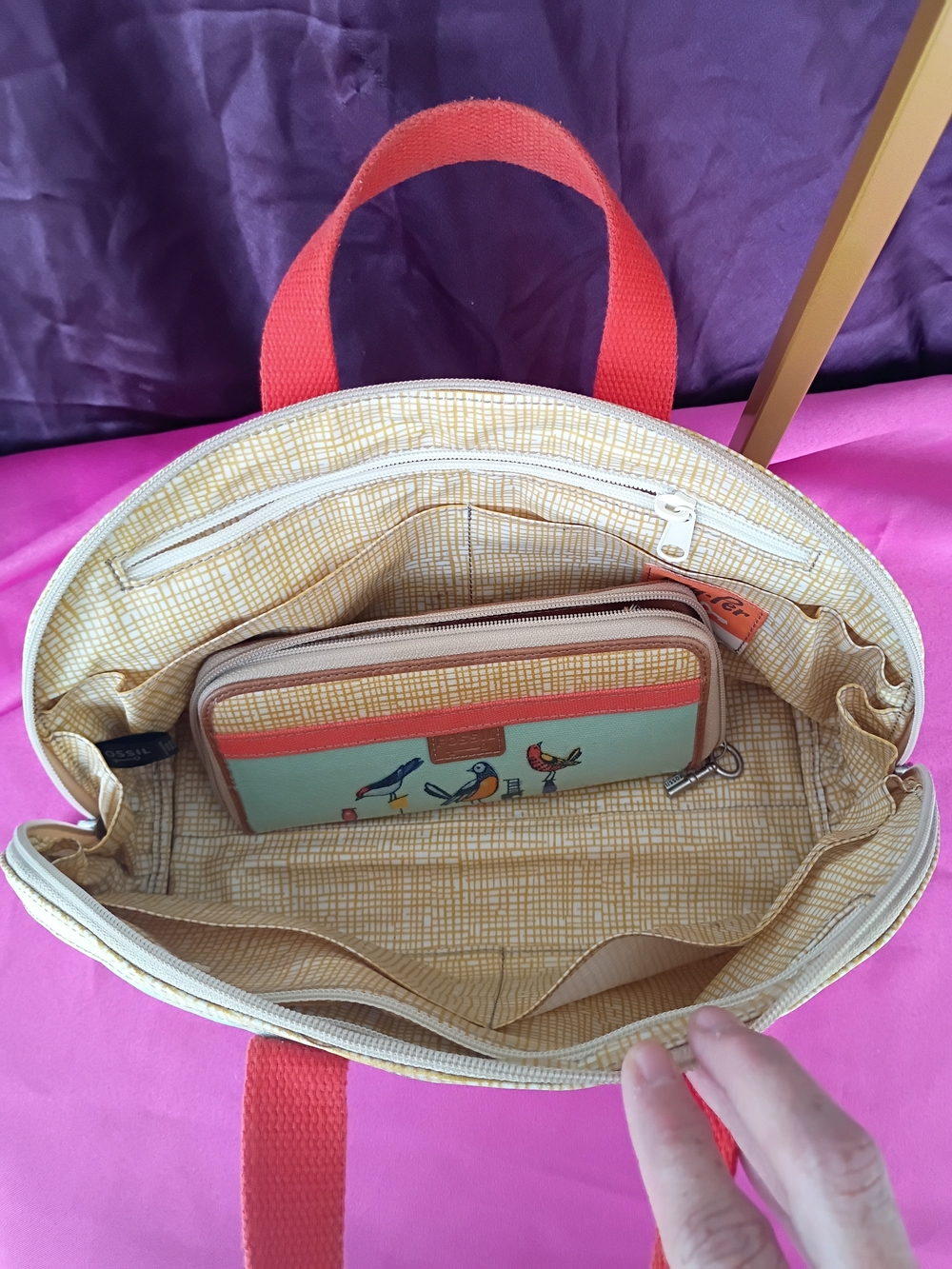 Fossil City Birds Purse And Wallet Set - Picture 12 of 13